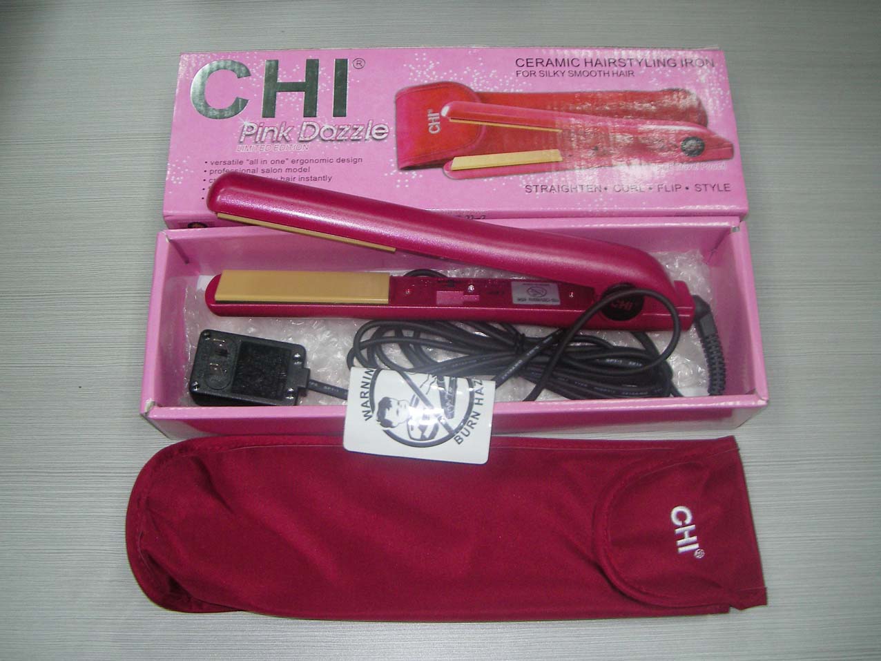 chi flat iron(pink dazzle)