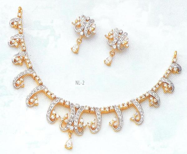 24k Gold Plated CZ Diamond Jewellery