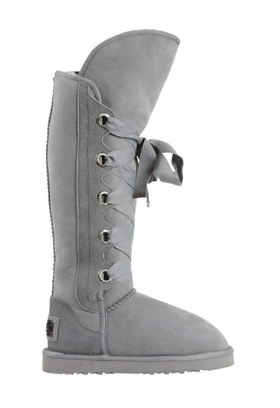New Authentic Bedouin High Wrap Grey Boots