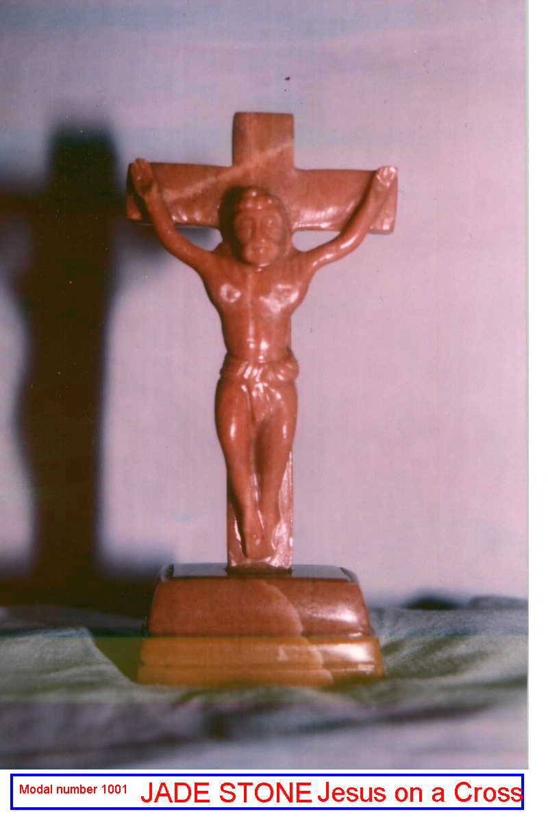 Jesus On Cross, Stone Figures