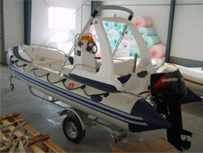 RIB 5.8m boat with CE
