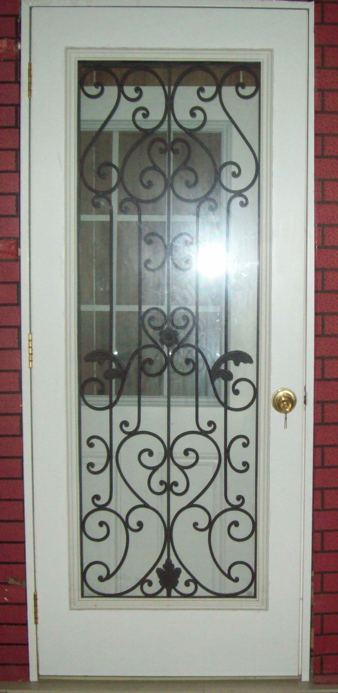 flush door with full view glass