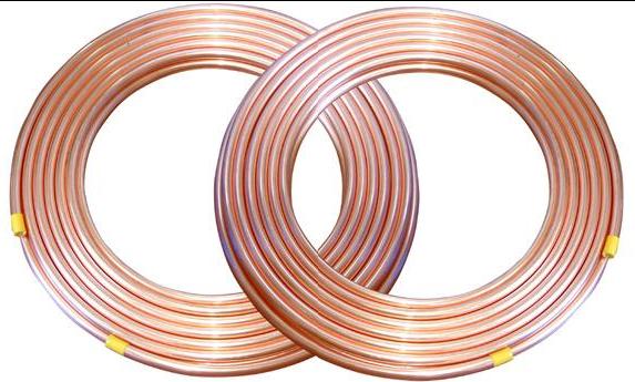copper coiled pipe