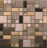 stainless mix copper mosaic