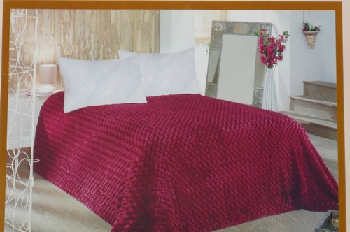 100% polyester rose design blanket