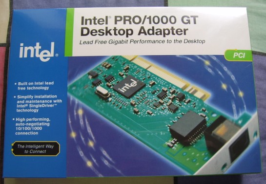 Intel PWLA 8391GT PRO/1000GT PCI Desktop Adapter lan card