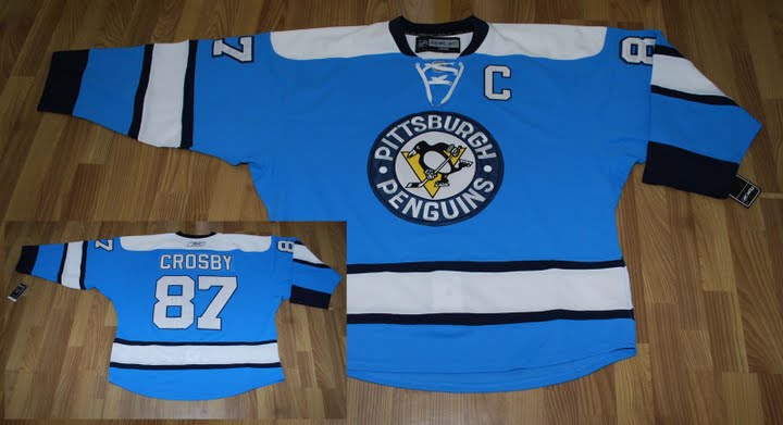 #87 CROSBY BLUE Pittsburgh Penguins NHL Jersey