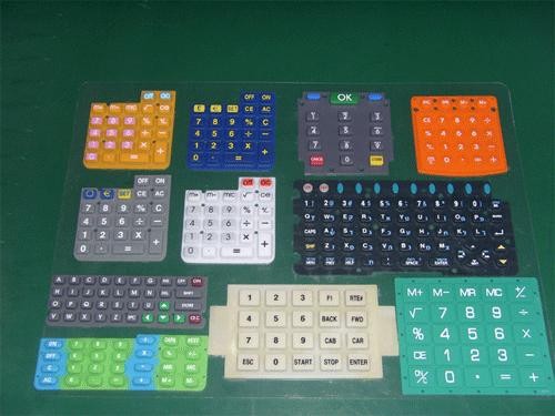 silicone rubber keypads/ silicone rubber calculator keypads