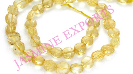 Citrine Drop Smooth Side Drilled Beads