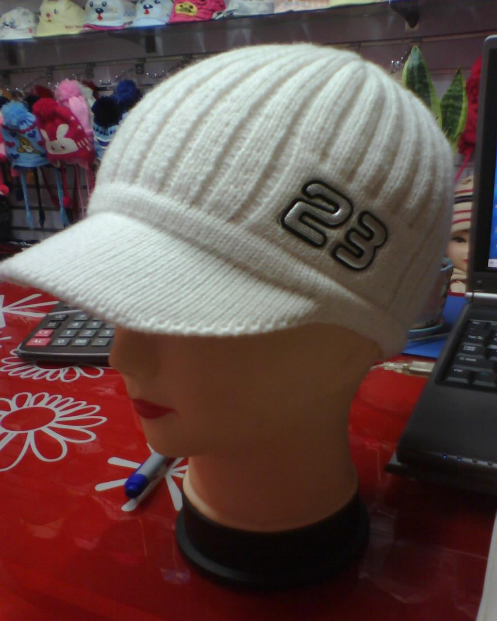 Knitted baseball cap
