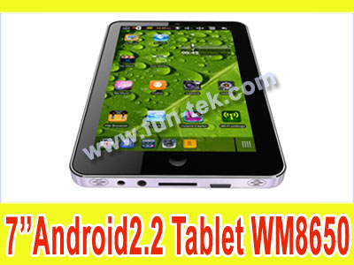 New7 inch android2.2 tablet wifi mid WM8650 PC computer