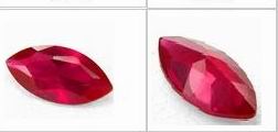 Marquise Cubic Zircona and Ruby in Various Sizes and Colors