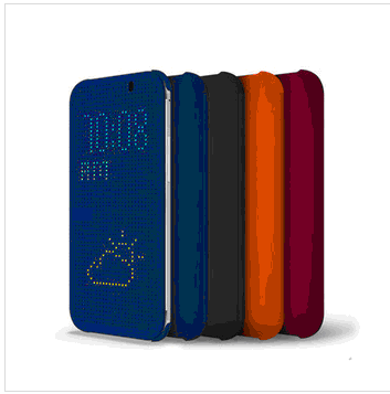 Dot View flip cover phone case for HTC ONE M8 Dot View