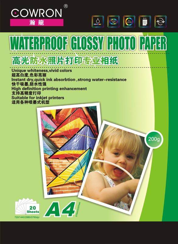 Waterproof Glossy Photo Paper 200GSM