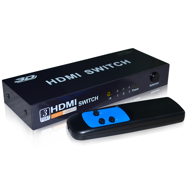 HDMI 3 Input 1 output 1080P HD HDMI Switcher 3X1 Compliance