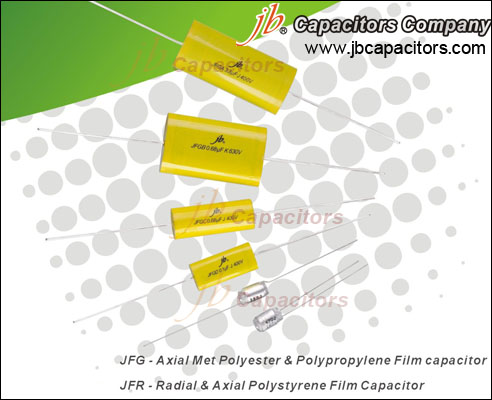 JFG-Axial Metallized Polyester &Polypropylene Film Capacitor