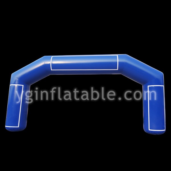 Blue inflatable advertising arch