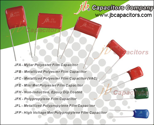 jb JFA - Mylar Polyester Film Capacitor