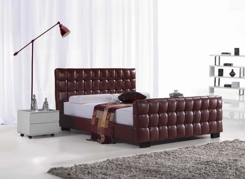 Leather pu bed