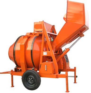 hydraulic concrete mixer