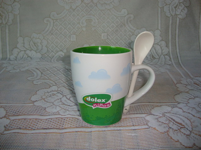 ceramic  mug with spoon