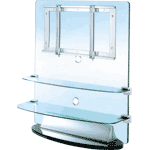 tempered glass tv stand