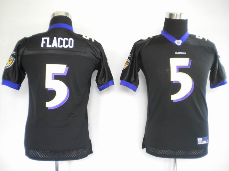 Baltimore Ravens #5 Joe Flacco Black NFL Jersey
