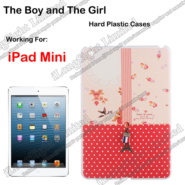 Boy and Girl Pattern Hard Plastic Case for iPad Mini