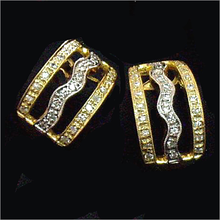 Bridal Gold Plated Diamond Earrings
