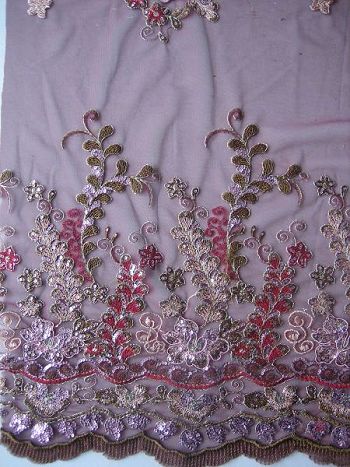 TULLE WITH SPANGLE EMBROIDERY