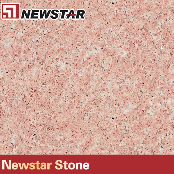 pink artificial quartz stone