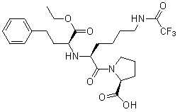 N2-(1-(S)-ethoxycarbonyl-3-phenylpropyl)-N6-trifluoroacetyl-