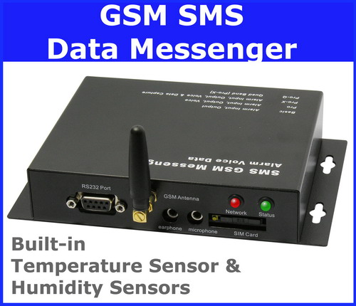SMS Alarm Messenger (built in temperature & humidity sensors
