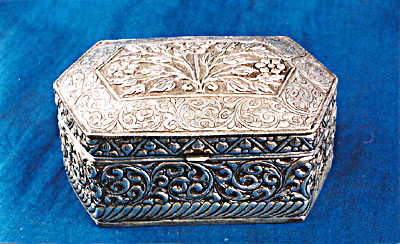 Silver Antiques Jewellery Box