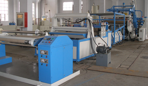 PC-2100 hollow panel/grid extrusion line
