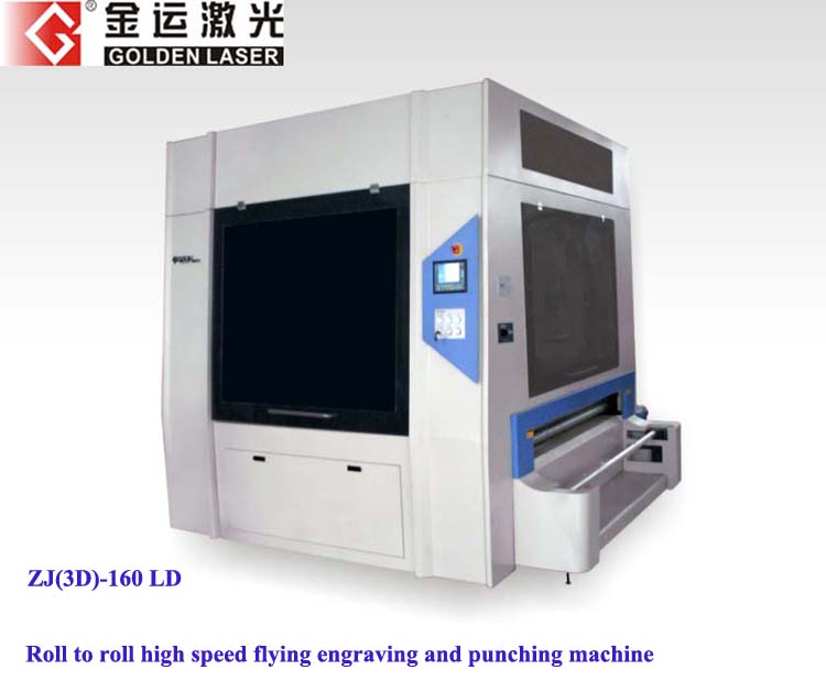 Roll to roll textile laser engraving machine