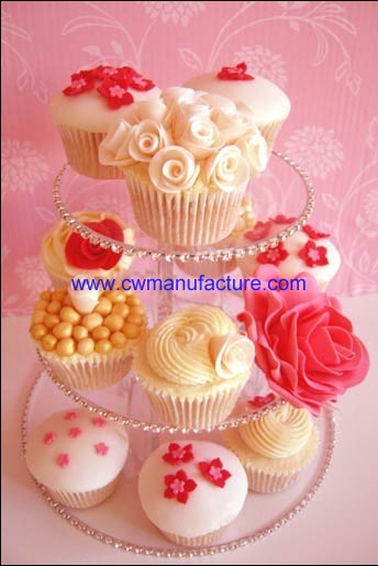 3 Tier Clear Acrylic Cupcake Stand