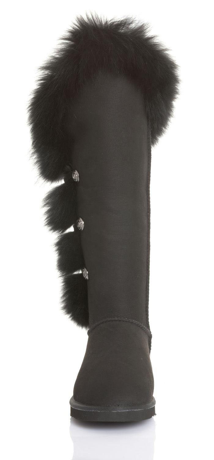 New Authentic Nordic Angel High Wrap Black Boots