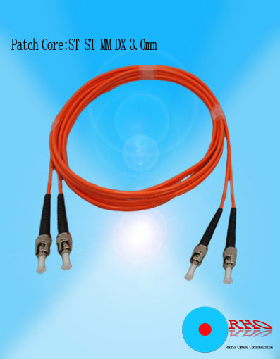 Multi-mode Duplex ST to ST Fiber Optic Patch Cord