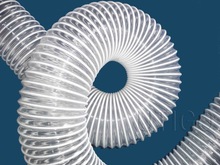 Transparent PVC coated steel wire corrugated hose