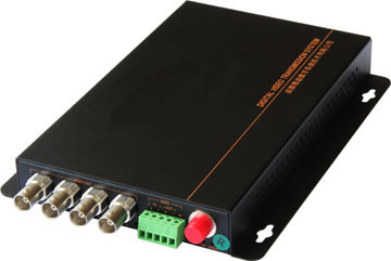 4 video fiber optic transceiver