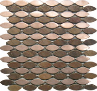 stainless steel mix copper mosaic
