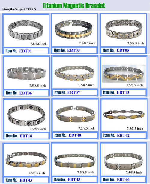 Titanium Magnetic bracelets