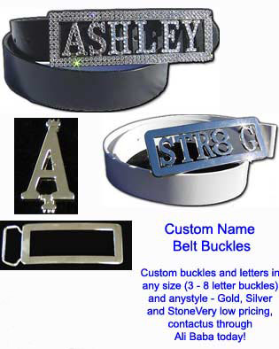 Custom Name Belt Buckle Belt Leather Belt