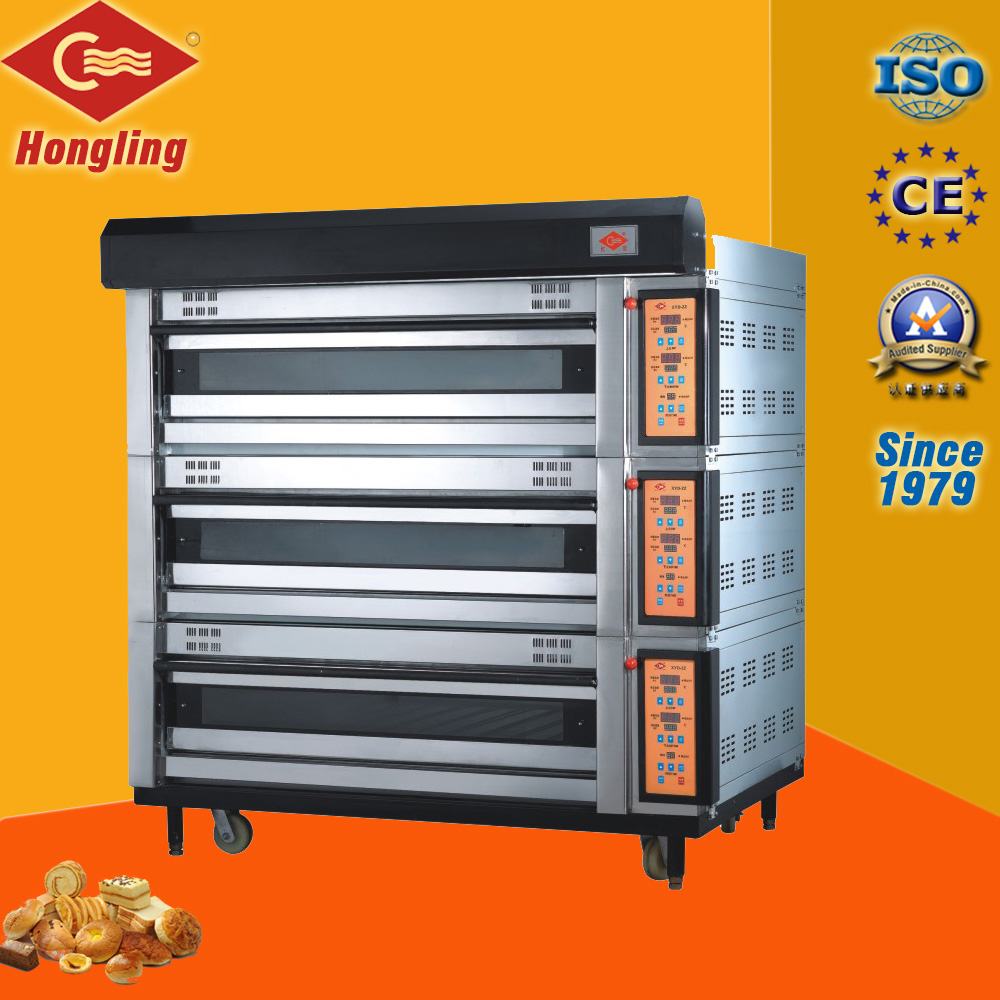 Luxury 3-Deck, 12-Tray Electric Stackable Oven, Pizza Oven