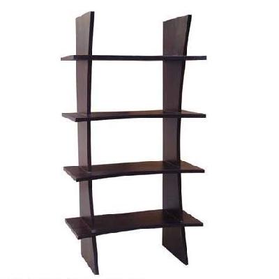 Wooden shelf rack