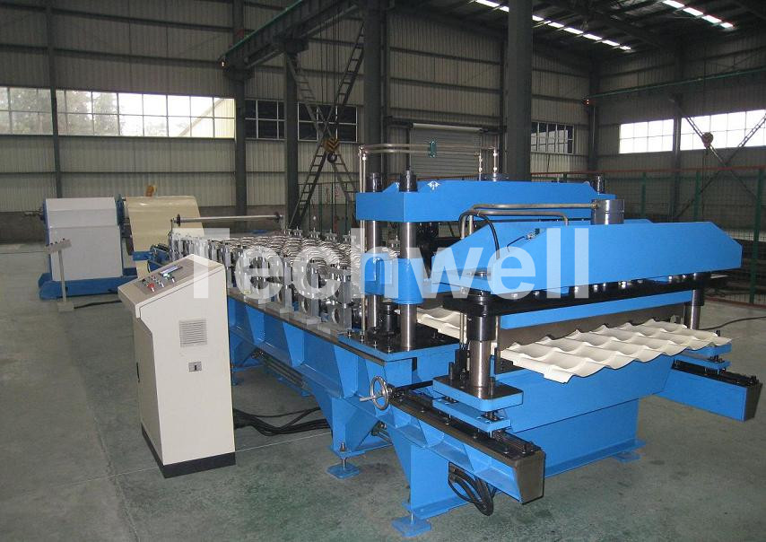 Glazed Tile Roll Forming Machine,Step Tile Forming Machine