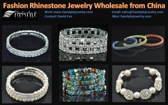 Fashion Rhinestone Jewelry Bracelets & Bangles Wholesale