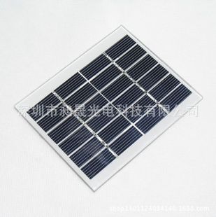 1.8W 6V monocrystalline tempered glass laminate solar panel