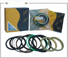 Seals and seal kits for construction machineries